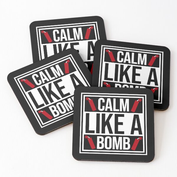 Item preview, Calm Like Bomb Paradox Irony Humor Explosive Intensity designed and sold by shirt-o-mat.