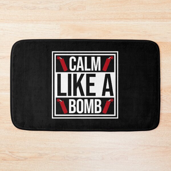 Item preview, Calm Like Bomb Paradox Irony Humor Explosive Intensity designed and sold by shirt-o-mat.