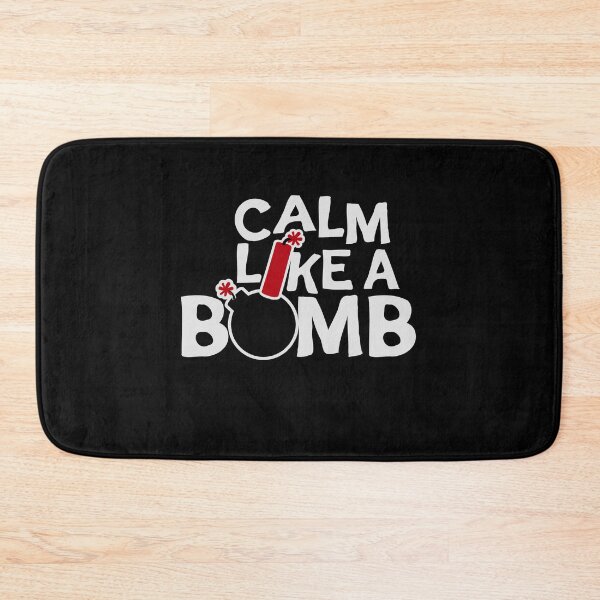 Item preview, Calm Like Bomb Paradox Irony Humor Explosive Intensity designed and sold by shirt-o-mat.