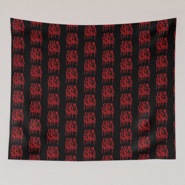 Item preview, Calm Like Bomb Paradox Irony Humor Explosive Intensity designed and sold by shirt-o-mat.