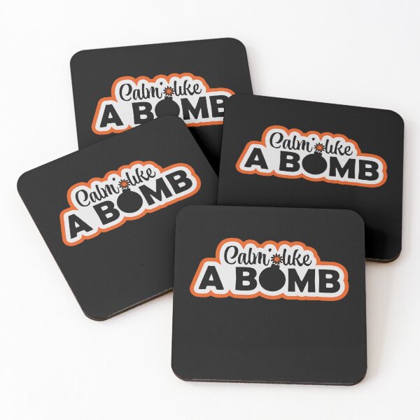 Item preview, Calm Like Bomb Paradox Irony Humor Explosive Intensity designed and sold by shirt-o-mat.