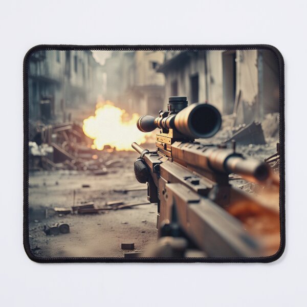 Artikelvorschau, Infantry Sniper Rifle: Urban Warfare Scope View Explosion entworfen und verkauft von Snap2Art.