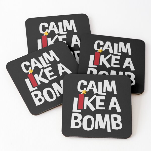Item preview, Calm Like Bomb Paradox Irony Humor Explosive Intensity designed and sold by shirt-o-mat.