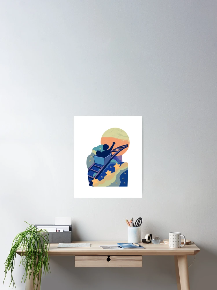 Thumbnail 2 of 3, Poster, Moon Ride designed and sold by RigyIllustrates.