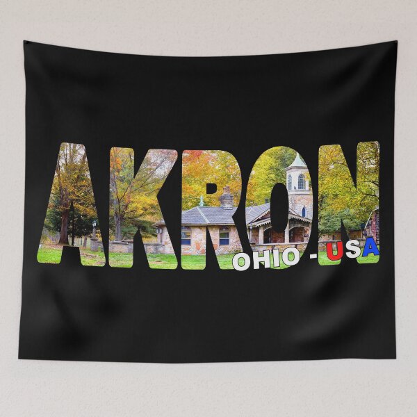 Item preview, AKRON Ohio USA - Fall Trees Historic Conference Center designed and sold by Adam Gormley.