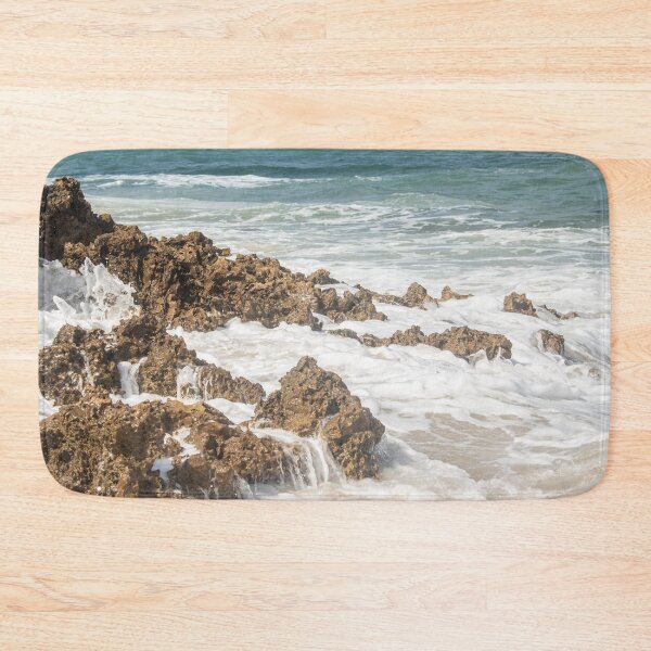 Item preview, waves crashing against the rocks on the beach 4 designed and sold by felipequeiroz.