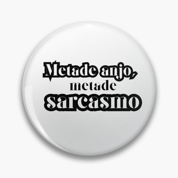 Item preview, “Metade anjo, metade sarcasmo” designed and sold by AmorBugado™ by Juno & Lucitini.