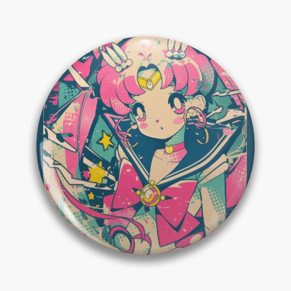Item preview, Chibiusa Retro Halftone Poster  designed and sold by AnimeArsenalPrints.