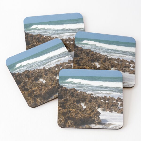 Item preview, waves crashing against the rocks on the beach 6 designed and sold by felipequeiroz.