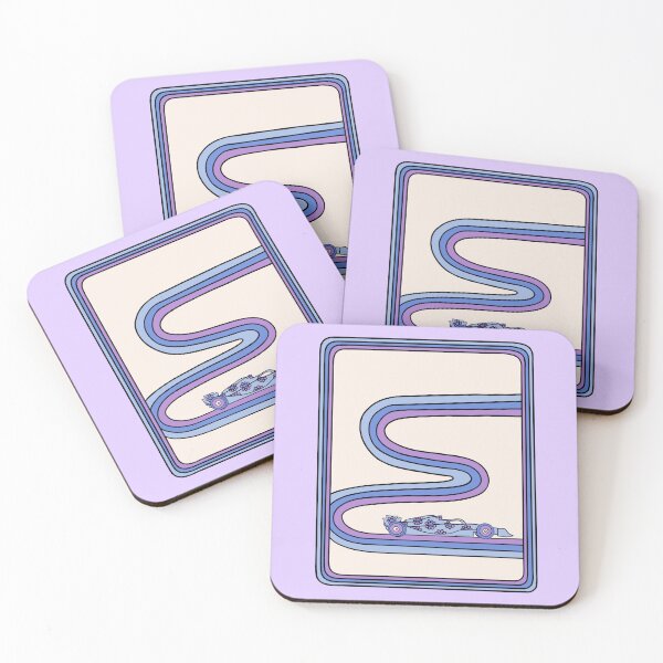 Item preview, Retro Race Car in Blue designed and sold by doodlebymeg.