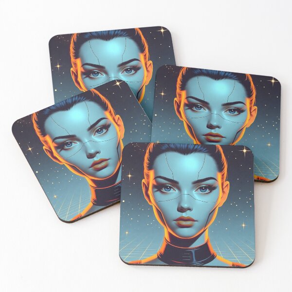 Item preview, Cyberpunk Female Android Portrait designed and sold by Herenkou.