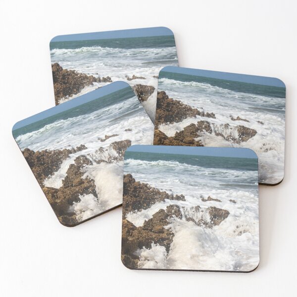 Item preview, waves crashing against the rocks on the beach 7 designed and sold by felipequeiroz.