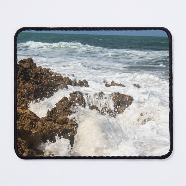 Item preview, waves crashing against the rocks on the beach 7 designed and sold by felipequeiroz.