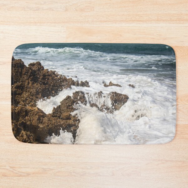 Item preview, waves crashing against the rocks on the beach 7 designed and sold by felipequeiroz.