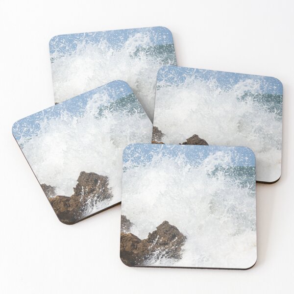Item preview, waves crashing against the rocks on the beach 8  designed and sold by felipequeiroz.