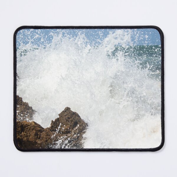 Item preview, waves crashing against the rocks on the beach 8  designed and sold by felipequeiroz.