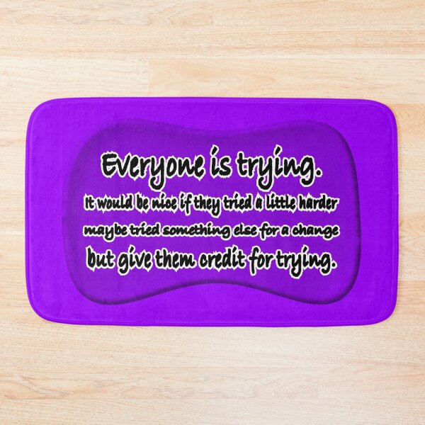 Item preview, Everyone is trying theoretically, violet designed and sold by mntimg.