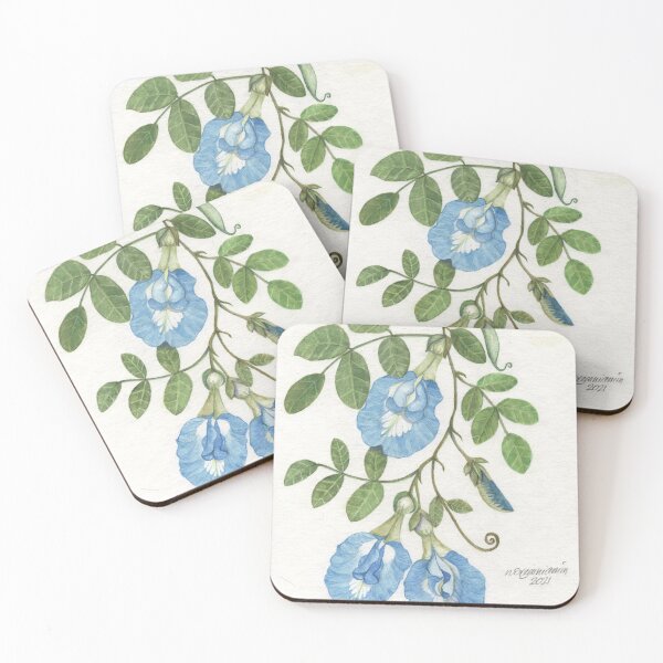 Item preview, Blue Pea Flower Botanical designed and sold by Zainiamin.