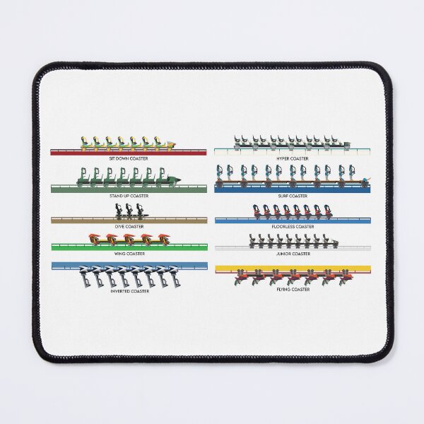 Item preview, Bolliger and Mabillard B&M Rollercoaster Range Design designed and sold by CoasterMerch.