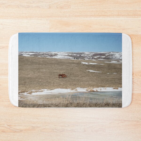 Item preview, Brown Horses by a Frozen Pond designed and sold by Vivar Photo.
