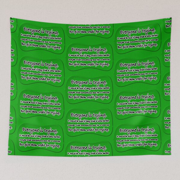 Item preview, Everyone is trying theoretically, green designed and sold by mntimg.