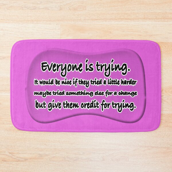 Item preview, Everyone is trying theoretically, fuchsia designed and sold by mntimg.
