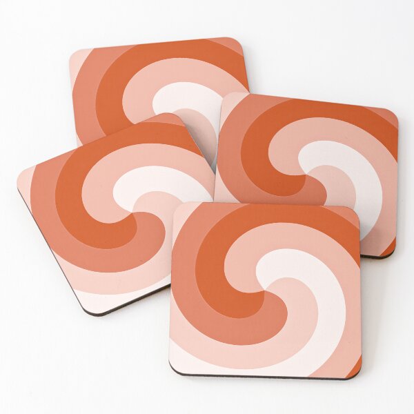 Item preview, Red Cream Twist Abstract Minimal Design designed and sold by patternsoup.