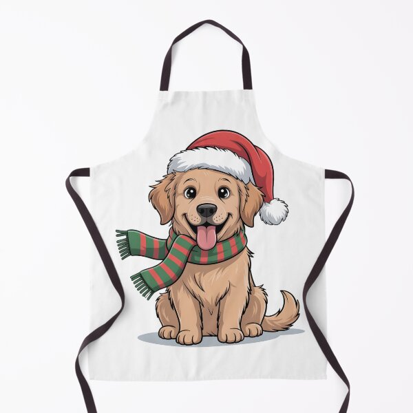 Item preview, Christmas Dog Wearing Santa designed and sold by VETRO⭐.