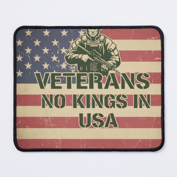 Item preview, VETERANS NO KINGS USA FLAG designed and sold by MA project.