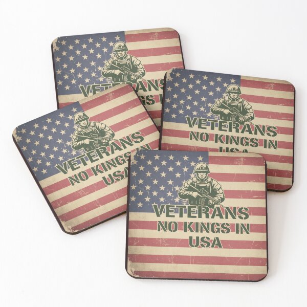 Item preview, VETERANS NO KINGS USA FLAG designed and sold by MA project.