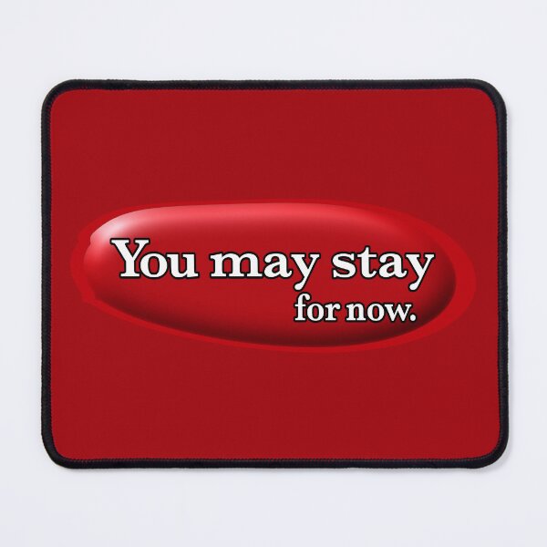 Item preview, You may stay for now, red designed and sold by mntimg.