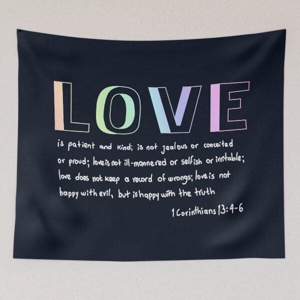 Item preview, Letters with 1 Corinthians 13: 4-6 designed and sold by Javier Narváez Solarte.