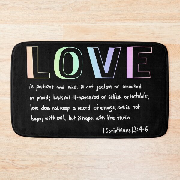 Item preview, Letters with 1 Corinthians 13: 4-6 designed and sold by Javier Narváez Solarte.
