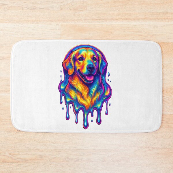 Item preview, Golden Retriever Drip – Neon Y2K Chrome Pop Art designed and sold by Savannarojas.