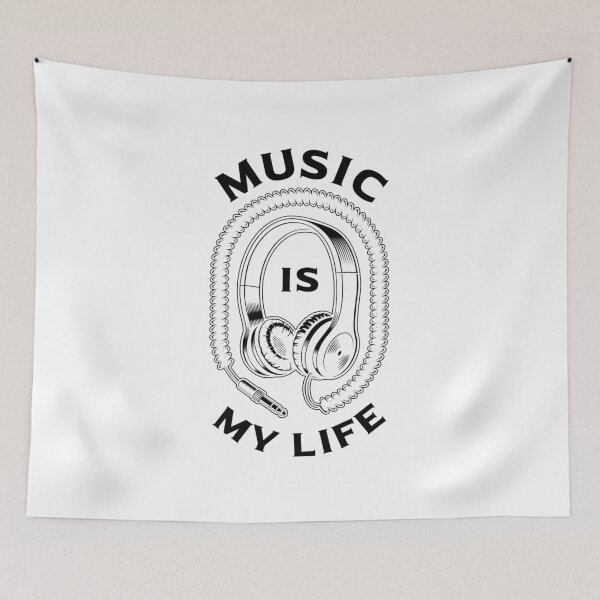 Item preview, Music is My Life (for a brighter background) designed and sold by GorArt1.