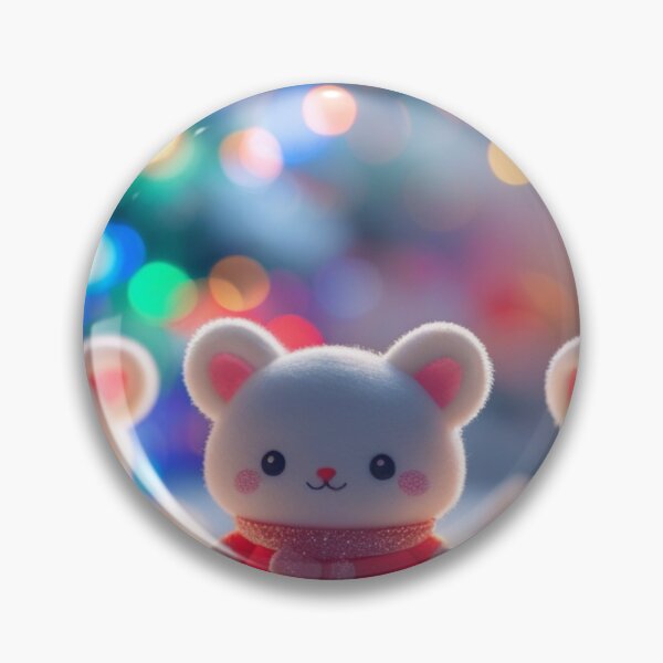 Item preview, cute christmas background bokeh kawaii sthetic korean toys little white toy fuzzies blurry designed and sold by evanurozi.