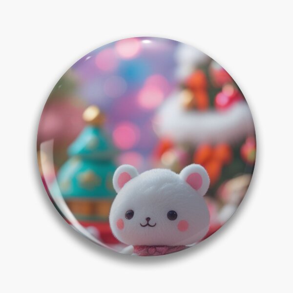Item preview, cute christmas background bokeh kawaii sthetic korean toys little white toy fuzzies blurry designed and sold by evanurozi.