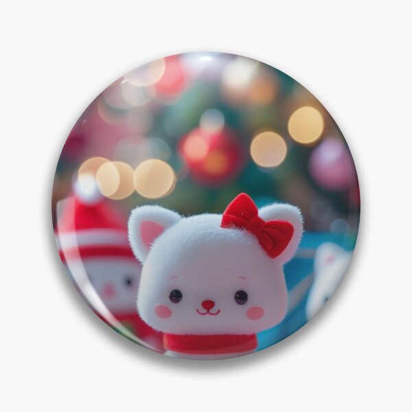 Item preview, cute christmas background bokeh kawaii sthetic korean toys little white toy fuzzies blurry designed and sold by evanurozi.