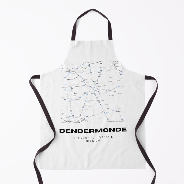 Item preview, Dendermonde Belgium Map | Minimalist Black and White City Map Poster designed and sold by RM-Journey.