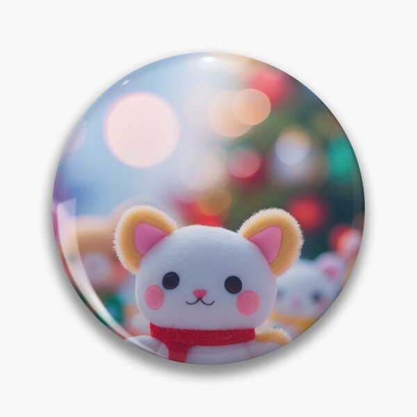 Item preview, cute christmas background bokeh kawaii sthetic korean toys little white toy fuzzies blurry designed and sold by evanurozi.