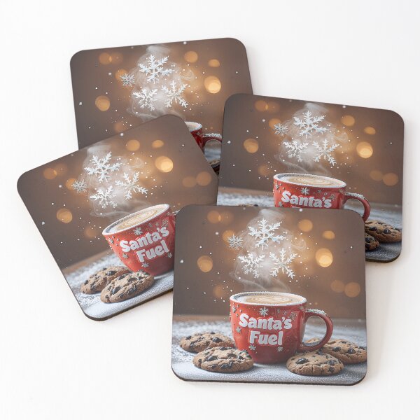 Item preview, Santa’s Favorite Latte — Festive Pumpkin Spice Coffee — Cute Holiday Café Art designed and sold by SmartyWonders.