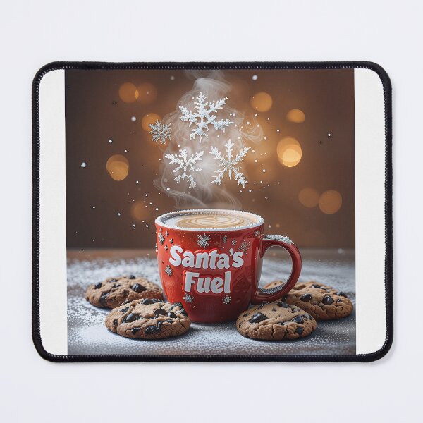 Item preview, Santa’s Favorite Latte — Festive Pumpkin Spice Coffee — Cute Holiday Café Art designed and sold by SmartyWonders.