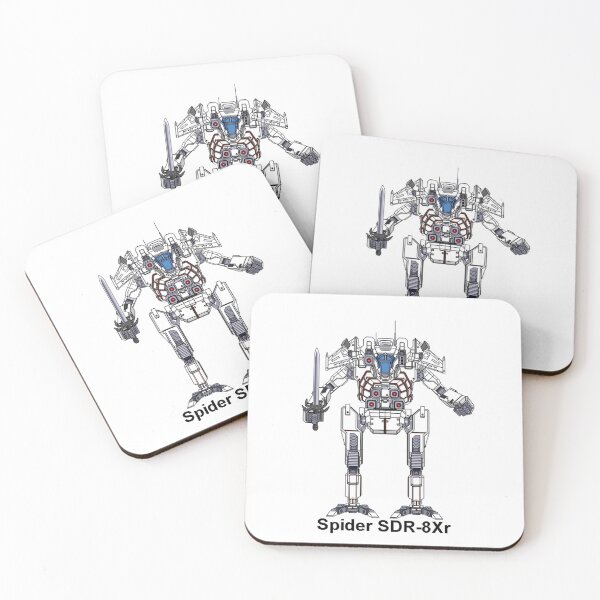 Item preview, Spider SDR-8Xr (White) - Inner Sphere BattleMech designed and sold by DagleysDesigns.