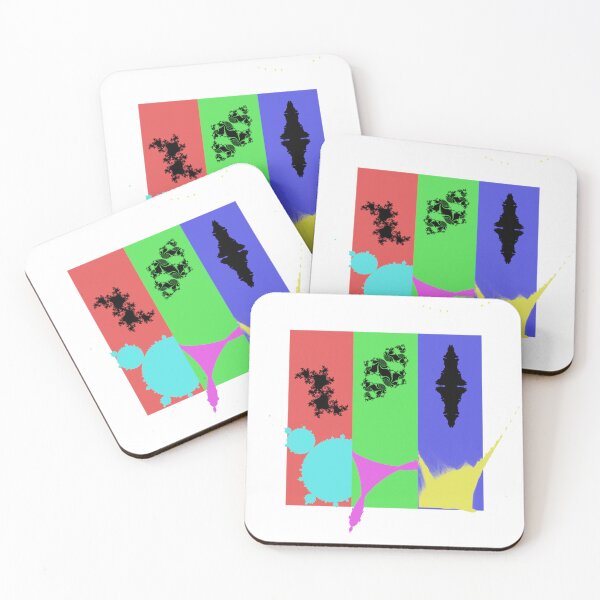 Item preview, Classic Fractals Primary Colors Triptych designed and sold by Paddle Upon The Clouds.