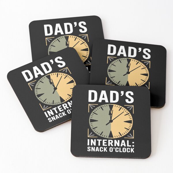 Item preview, Dad's Internal Clock Snack OClock Funny Dad Life novelty designed and sold by tabdejinti.