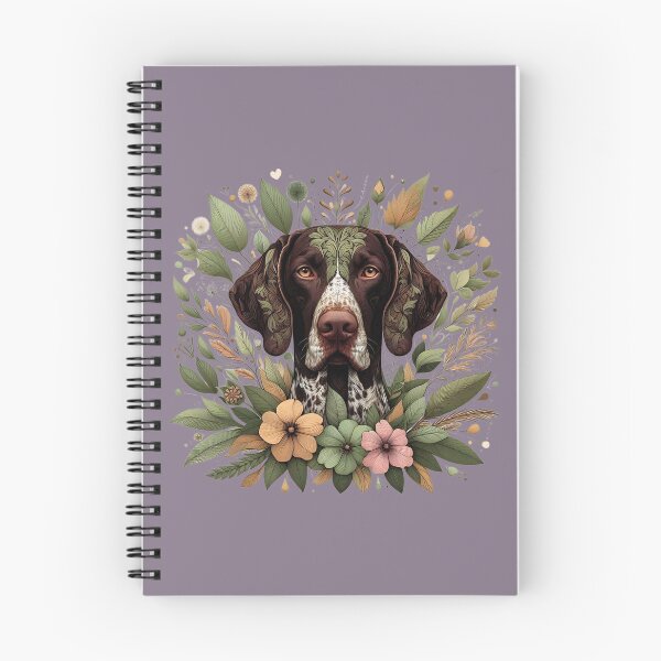 Item preview, German Shorthaired Pointer Dog Botanical Nature Art Illustration1 designed and sold by BirdsnStuff.