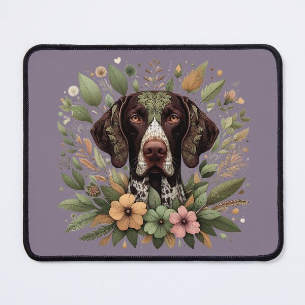 Item preview, German Shorthaired Pointer Dog Botanical Nature Art Illustration1 designed and sold by BirdsnStuff.
