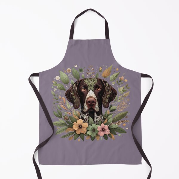 Item preview, German Shorthaired Pointer Dog Botanical Nature Art Illustration1 designed and sold by BirdsnStuff.