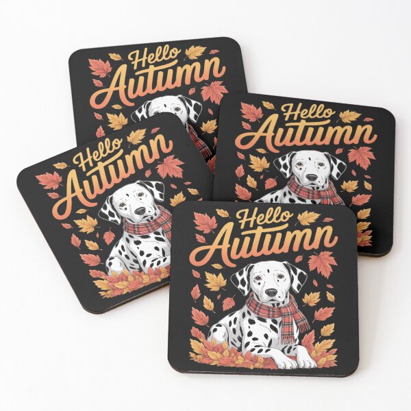 Item preview, Dalmatian Leaf Fall Hello Autumn For Dog Lover Thanksgiving designed and sold by tabdejinti.