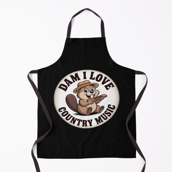 Item preview, Dam I Love Country Music, Beaver Playing Harmonica Patch designed and sold by tabdejinti.